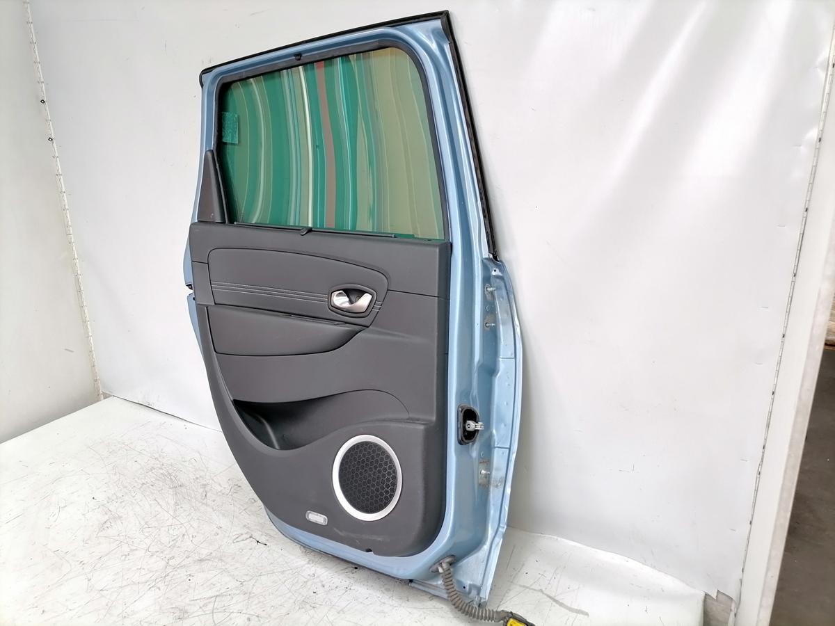 Renault Scenic 3 original T&uuml;r hinten links Terpa Hellblaumetallic Rohbau Bj.2011